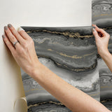 York Wallcoverings Shifting Sands Onyx Peel & Stick Wallpaper