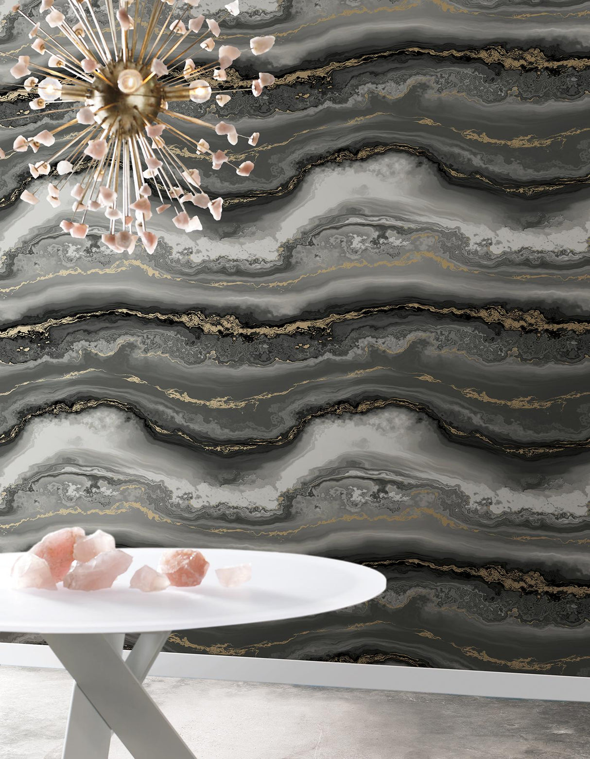 York Wallcoverings Shifting Sands Onyx Peel & Stick Wallpaper