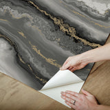 York Wallcoverings Shifting Sands Onyx Peel & Stick Wallpaper
