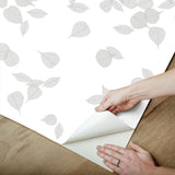 York Wallcoverings Inner Peace Salt Grey Peel & Stick Wallpaper