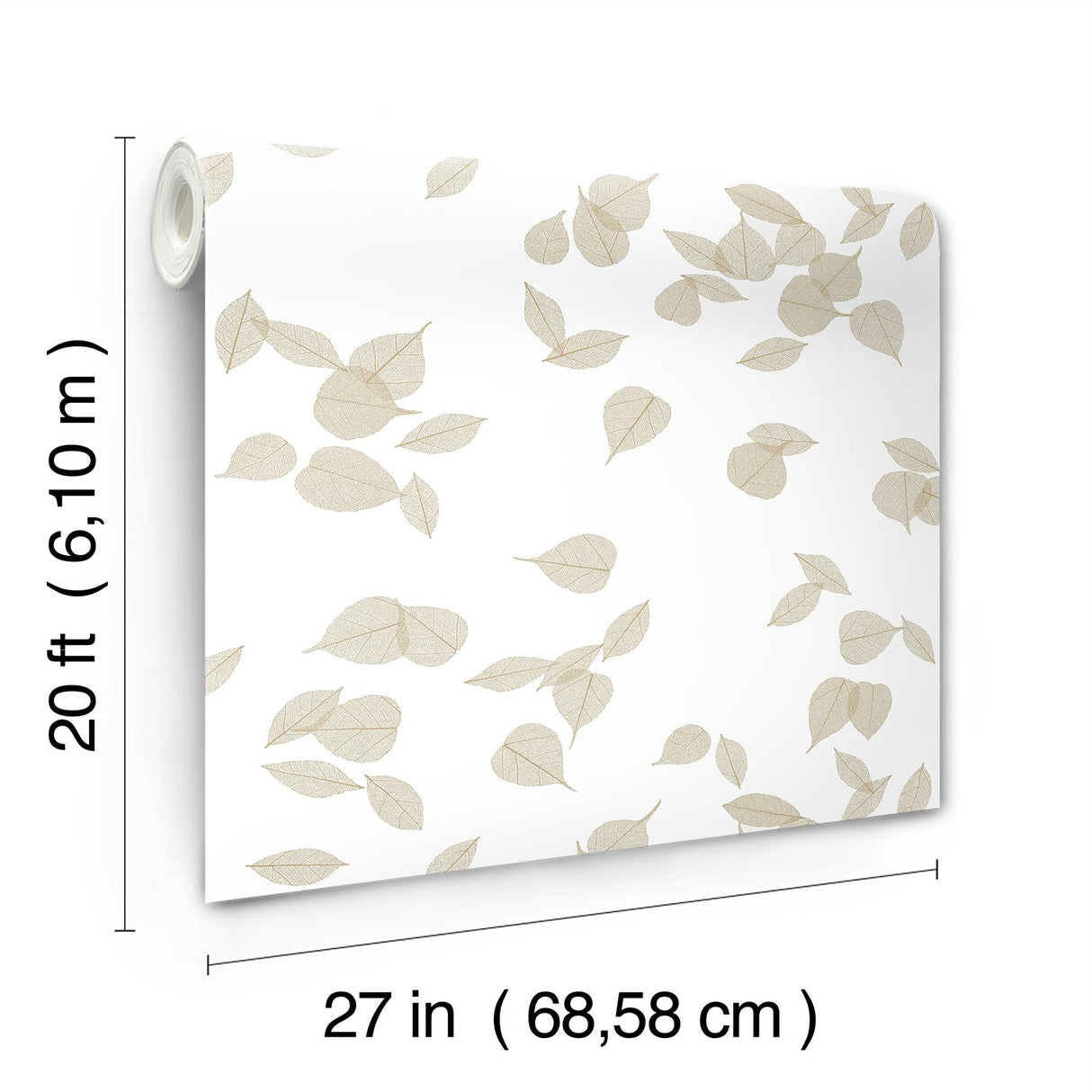 York Wallcoverings Inner Peace Champagne Peel & Stick Wallpaper