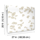 York Wallcoverings Inner Peace Champagne Peel & Stick Wallpaper