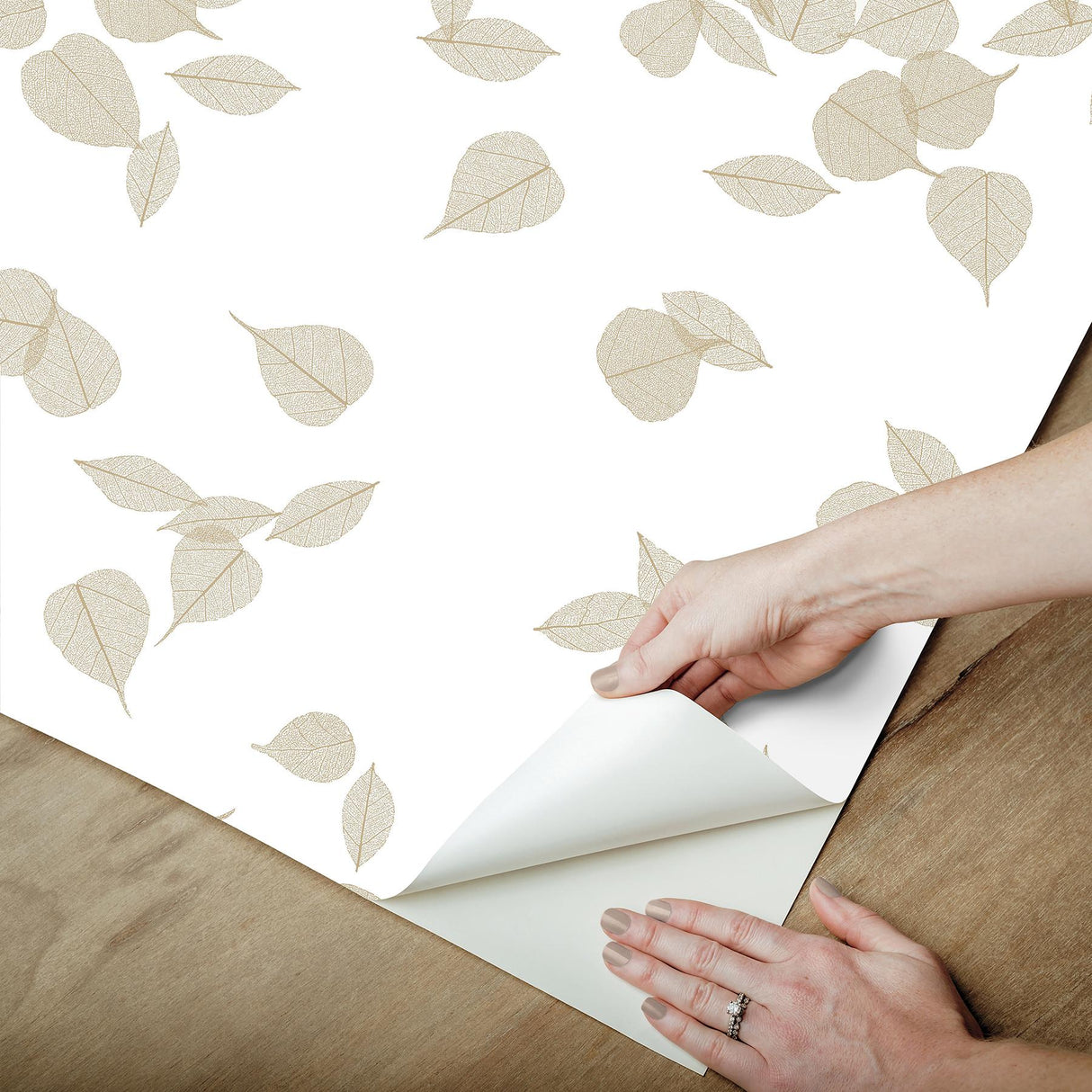 York Wallcoverings Inner Peace Champagne Peel & Stick Wallpaper