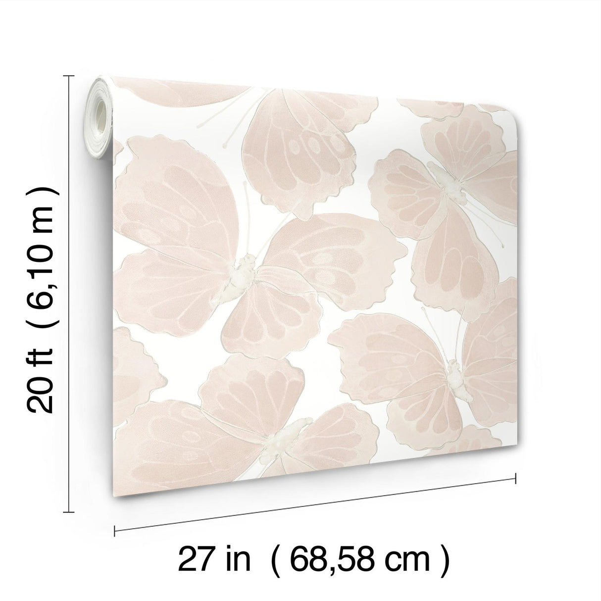 York Wallcoverings Monarch Pink Peel & Stick Wallpaper