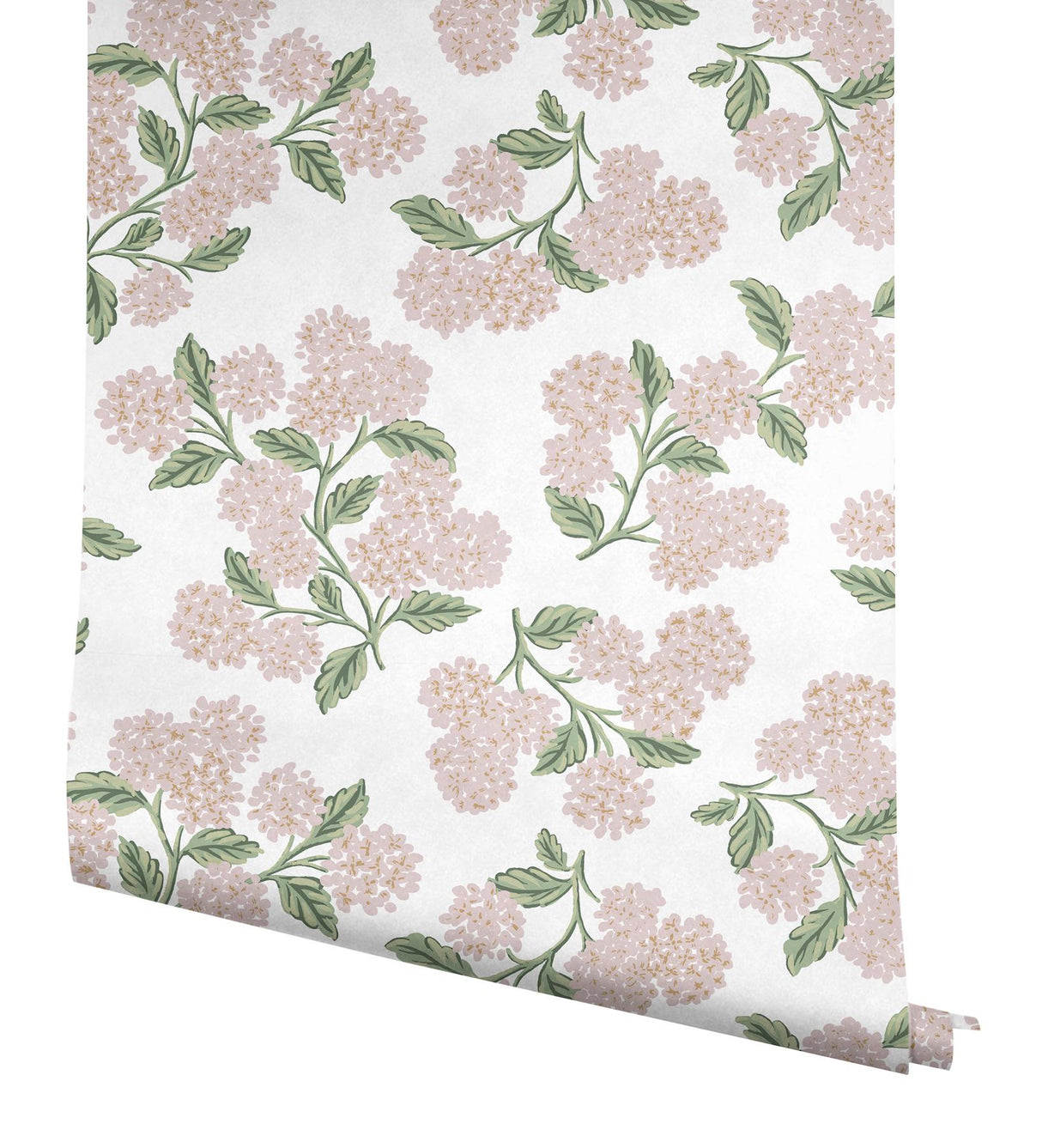 Rifle Paper Co. Hydrangea Pink & White Peel & Stick Wallpaper