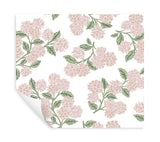 Rifle Paper Co. Hydrangea Pink & White Peel & Stick Wallpaper