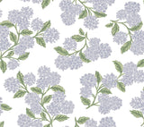 Rifle Paper Co. Hydrangea Lilac & White Peel & Stick Wallpaper