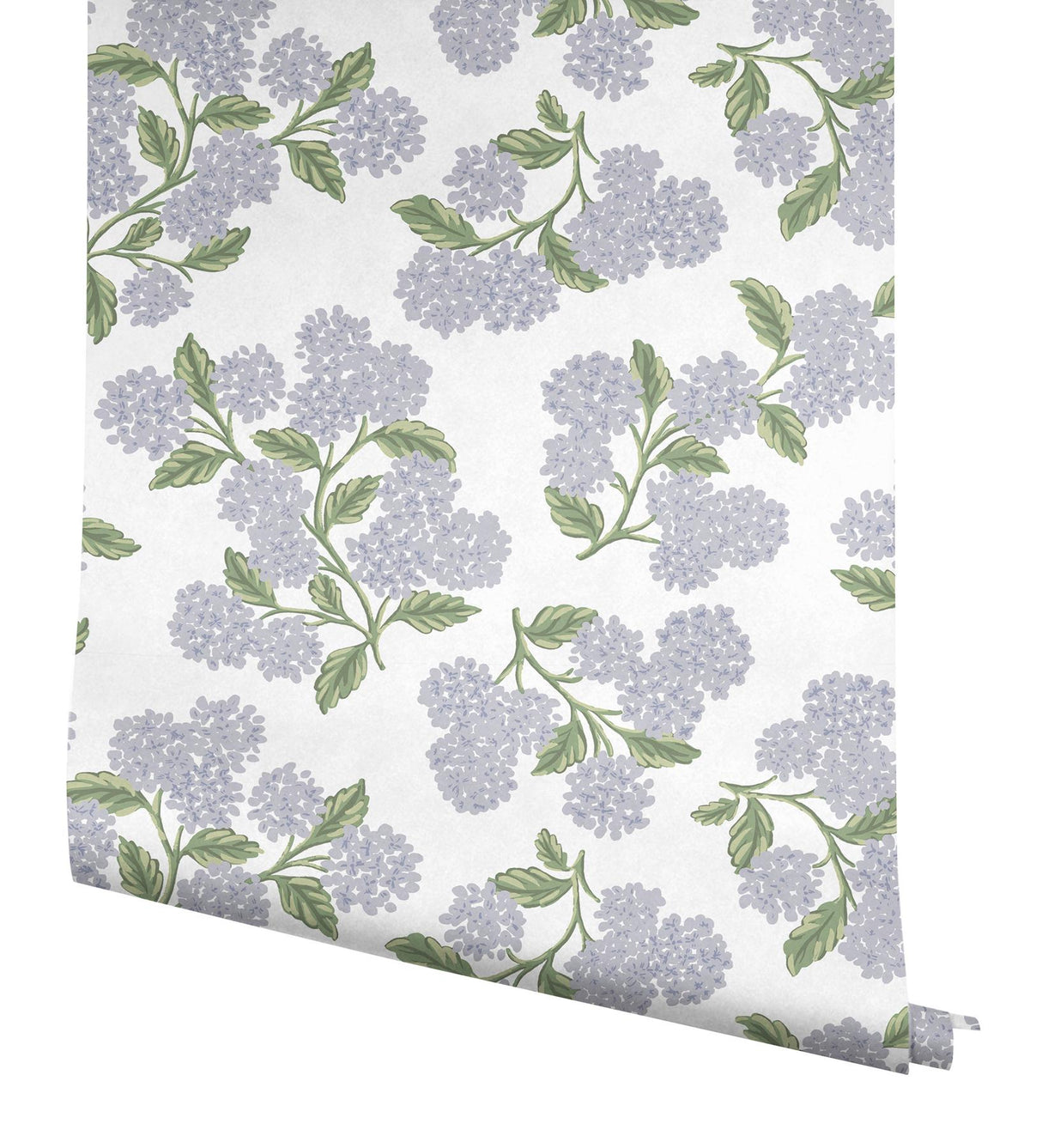 Rifle Paper Co. Hydrangea Lilac & White Peel & Stick Wallpaper