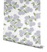 Rifle Paper Co. Hydrangea Lilac & White Peel & Stick Wallpaper
