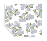 Rifle Paper Co. Hydrangea Lilac & White Peel & Stick Wallpaper