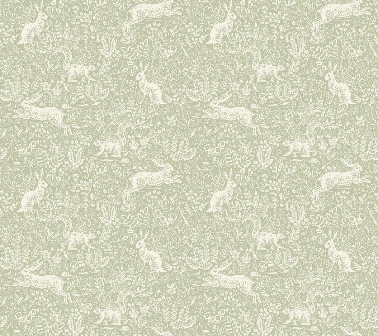 Rifle Paper Co. Fable Mint Peel & Stick Wallpaper