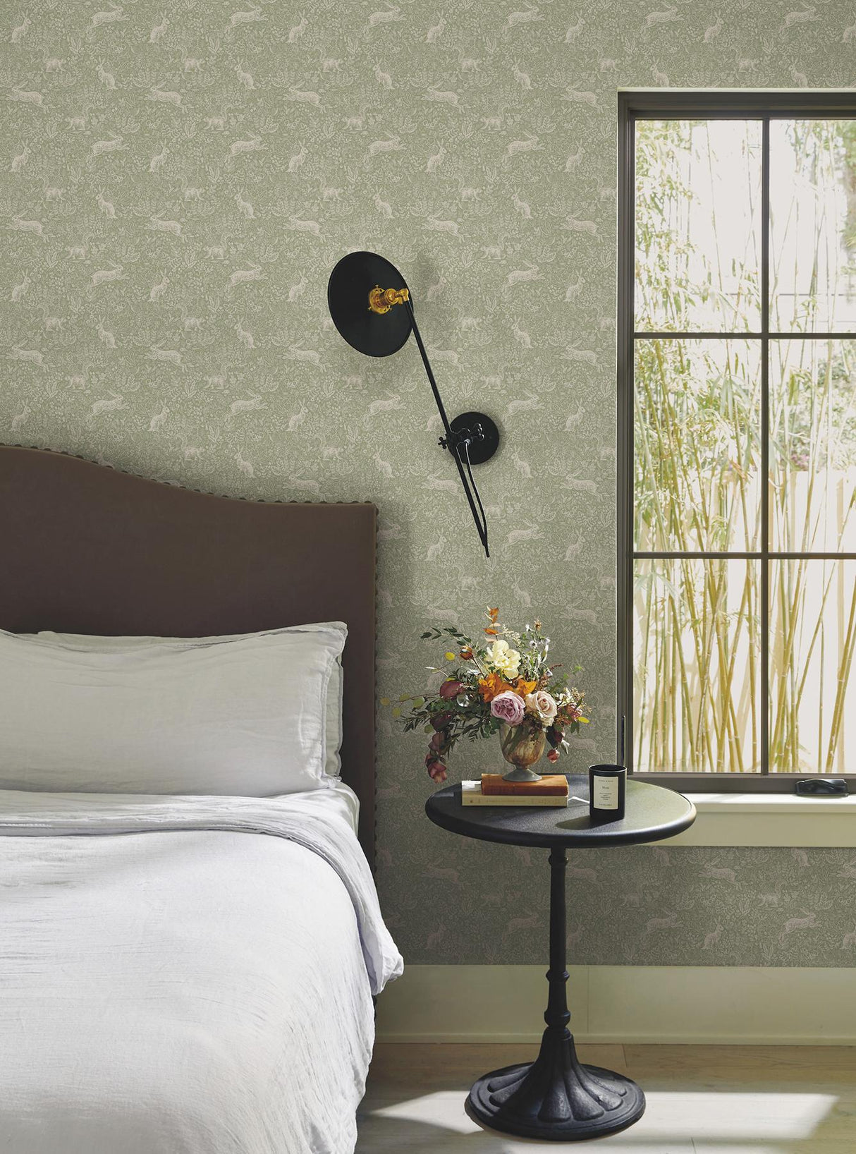 Rifle Paper Co. Fable Mint Peel & Stick Wallpaper