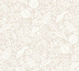 Rifle Paper Co. Pomegranate Beige & White Peel & Stick Wallpaper