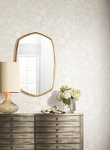 Rifle Paper Co. Pomegranate Beige & White Peel & Stick Wallpaper