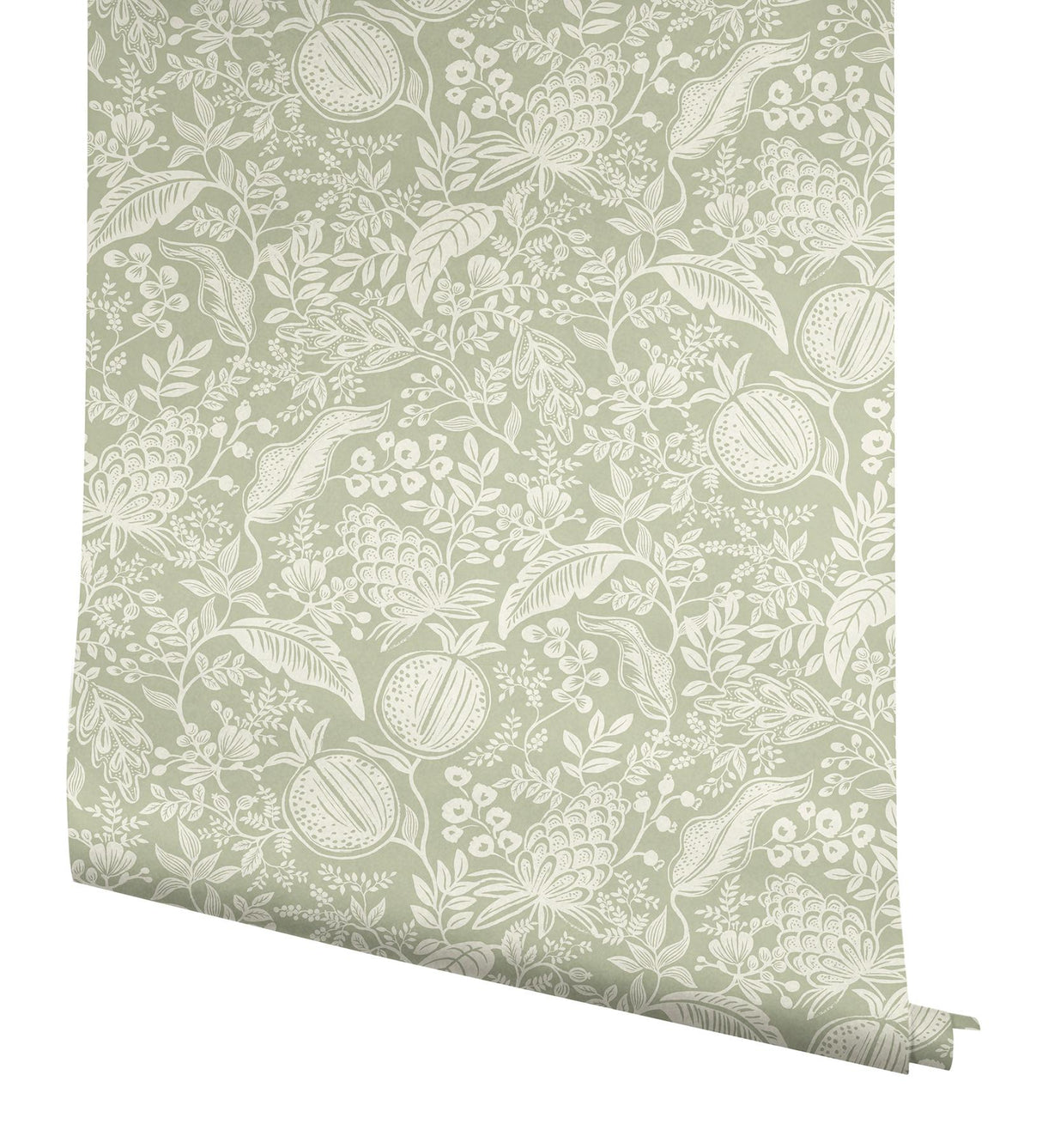 Rifle Paper Co. Pomegranate Pistachio Peel & Stick Wallpaper