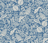 Rifle Paper Co. Pomegranate Blue & Ivory Peel & Stick Wallpaper