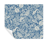 Rifle Paper Co. Pomegranate Blue & Ivory Peel & Stick Wallpaper