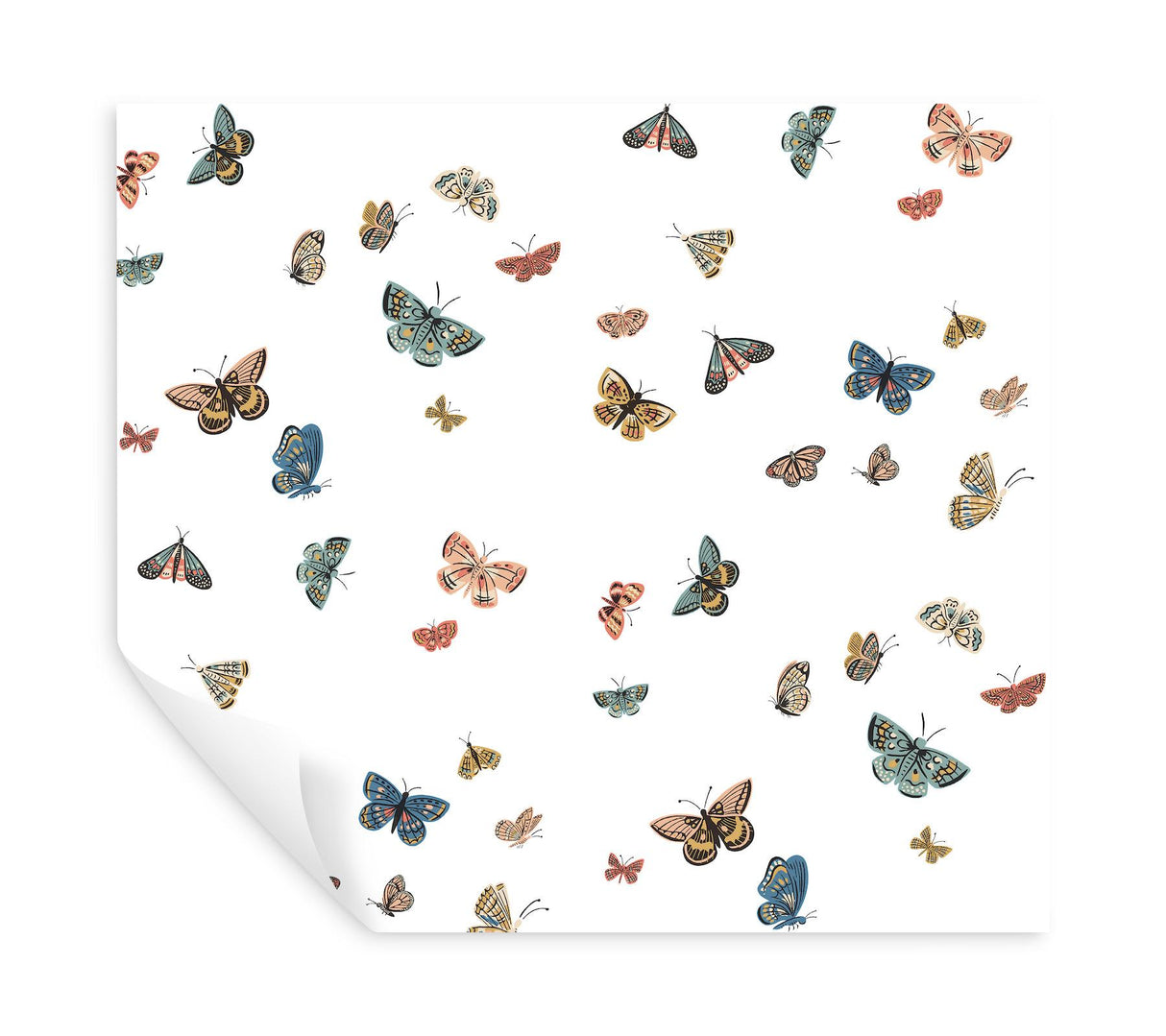 Rifle Paper Co. Butterfly House White Peel & Stick Wallpaper