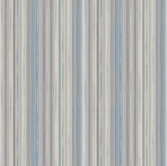 York Wallcoverings Striped Sunset Blue Grey Wallpaper