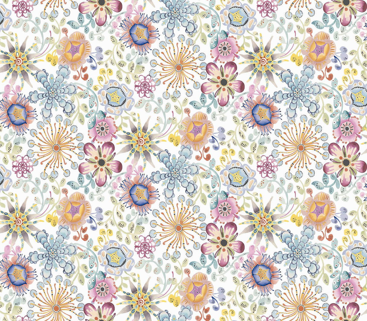 York Wallcoverings Magic Garden Multicolor Wallpaper