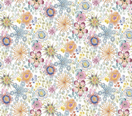 York Wallcoverings Magic Garden Multicolor Wallpaper
