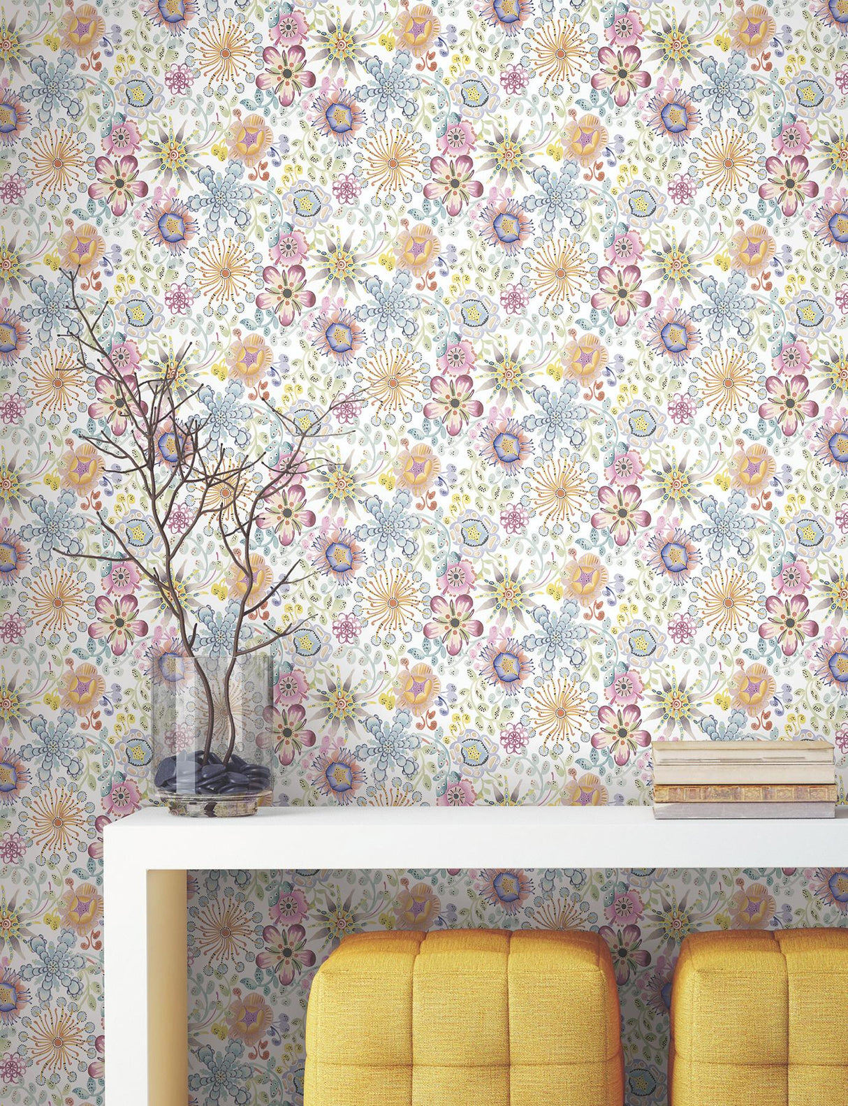 York Wallcoverings Magic Garden Multicolor Wallpaper