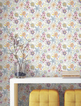 York Wallcoverings Magic Garden Multicolor Wallpaper