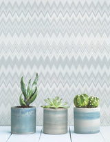 York Wallcoverings Zig Zag White Wallpaper
