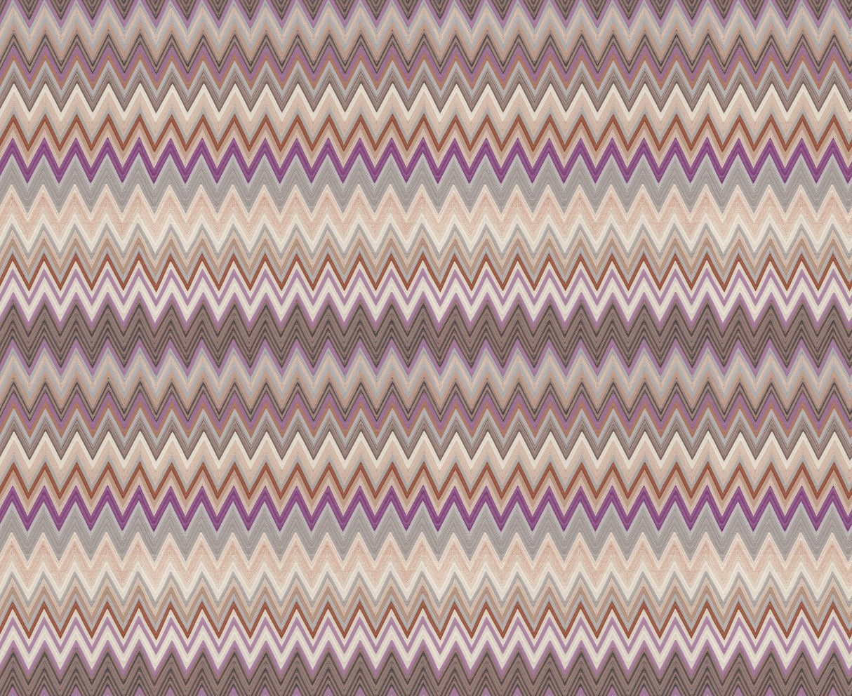 York Wallcoverings Zig Zag Purple Wallpaper