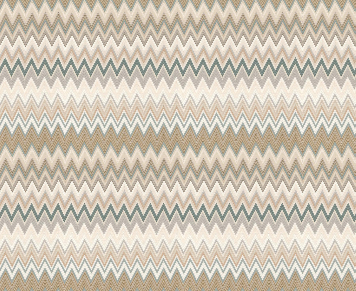 York Wallcoverings Zig Zag Green Wallpaper