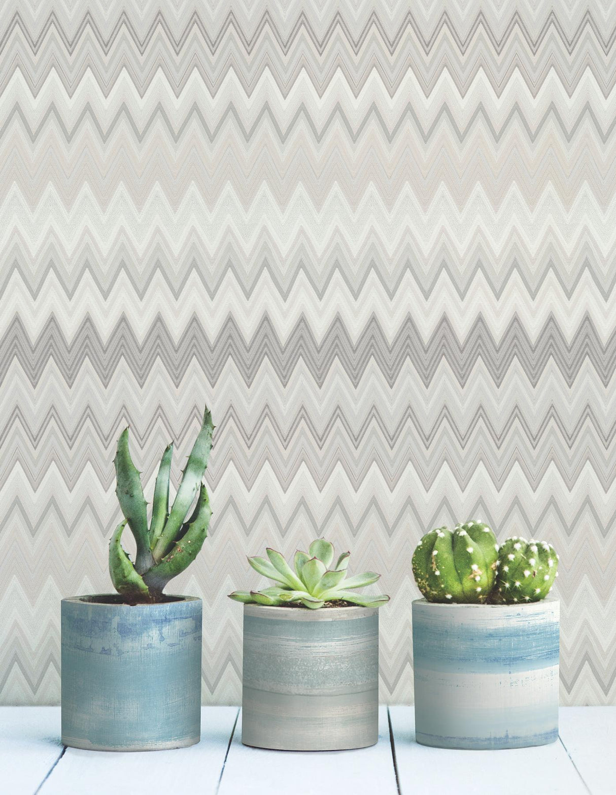York Wallcoverings Zig Zag Beige Wallpaper