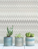 York Wallcoverings Zig Zag Beige Wallpaper
