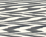 York Wallcoverings Flamed Zig Zag Black Wallpaper