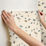 Rifle Paper Co. Butterfly House Linen Peel & Stick Wallpaper