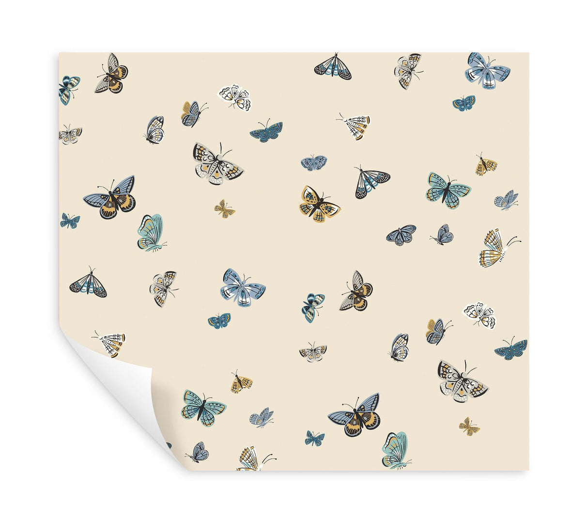 Rifle Paper Co. Butterfly House Linen Peel & Stick Wallpaper