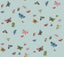 Rifle Paper Co. Butterfly House Light Blue Peel & Stick Wallpaper