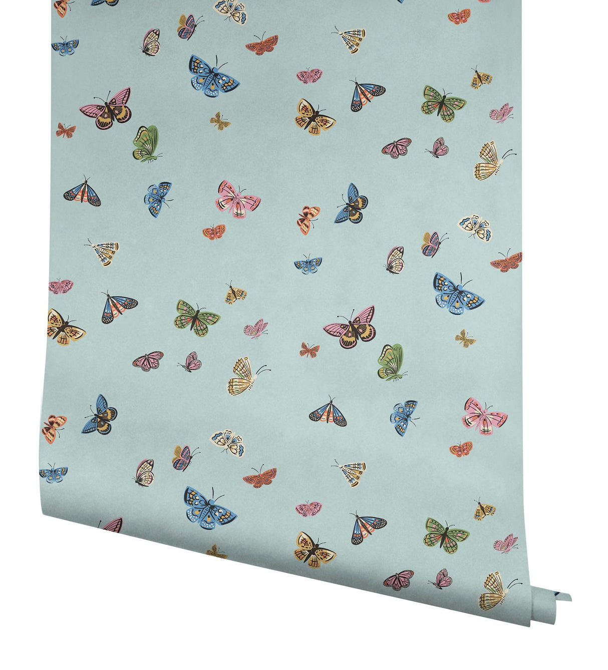 Rifle Paper Co. Butterfly House Light Blue Peel & Stick Wallpaper