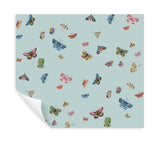 Rifle Paper Co. Butterfly House Light Blue Peel & Stick Wallpaper