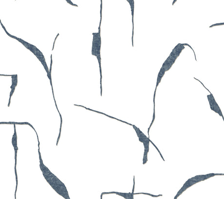 RoomMates Ivory Coast Navy & Glint Wallpaper