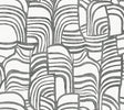 RoomMates Featherwork Black & White Wallpaper