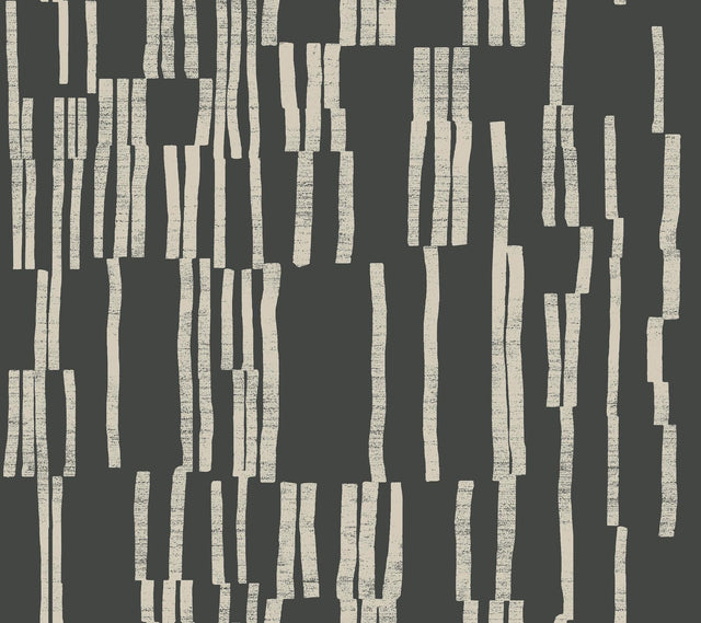 RoomMates Koso Black & Taupe Wallpaper