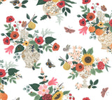 Rifle Paper Co. Flower Studies Rose Wallpaper