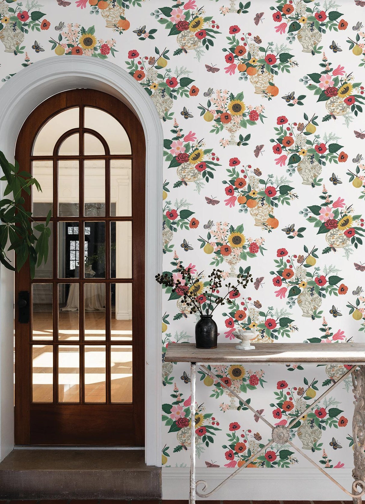 Rifle Paper Co. Flower Studies Rose Wallpaper