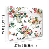 Rifle Paper Co. Flower Studies Rose Wallpaper
