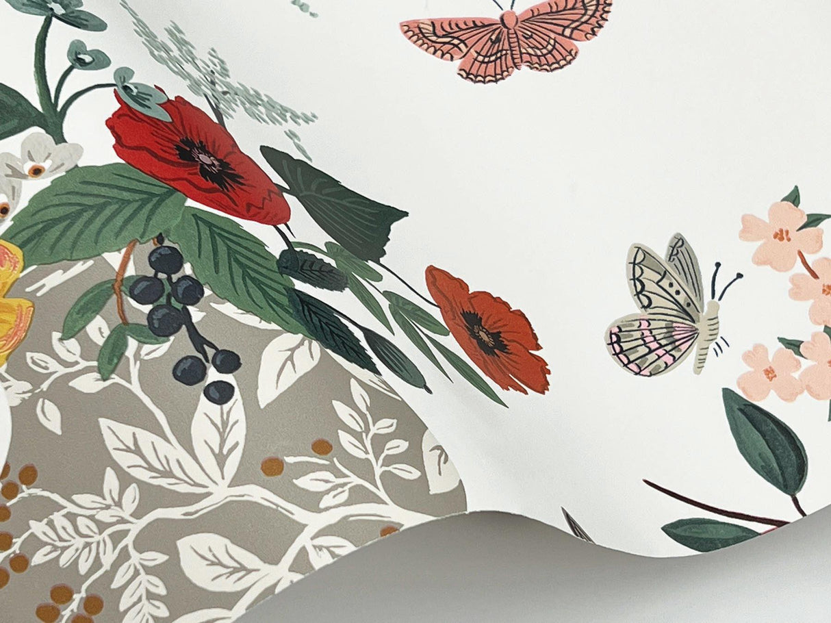 Rifle Paper Co. Flower Studies Rose Wallpaper