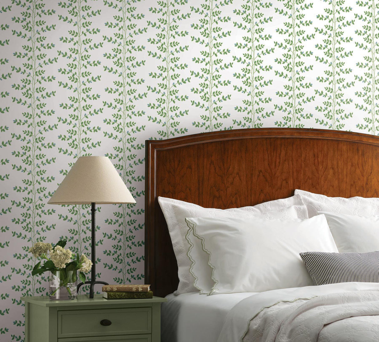 Rifle Paper Co. Climbing Vine Blue Wallpaper