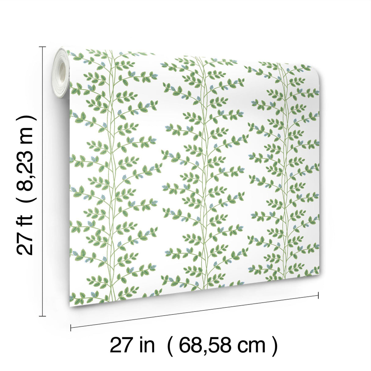 Rifle Paper Co. Climbing Vine Blue Wallpaper