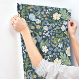 Rifle Paper Co. Blossom Navy Wallpaper