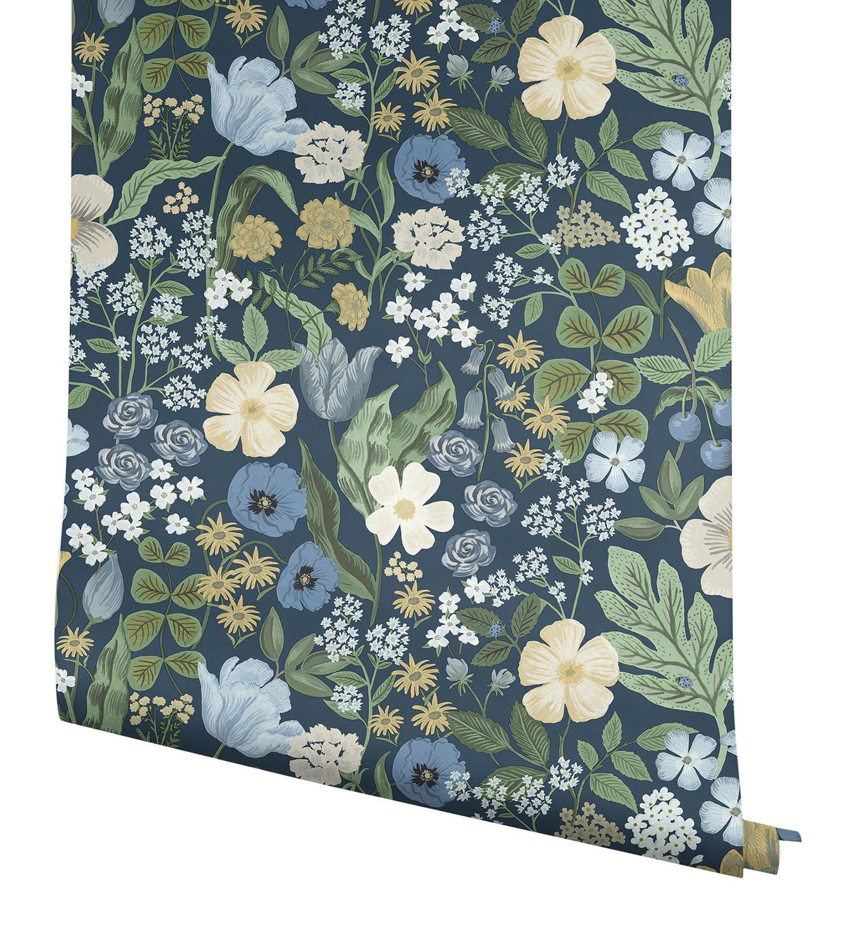 Rifle Paper Co. Blossom Navy Wallpaper