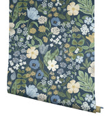 Rifle Paper Co. Blossom Navy Wallpaper